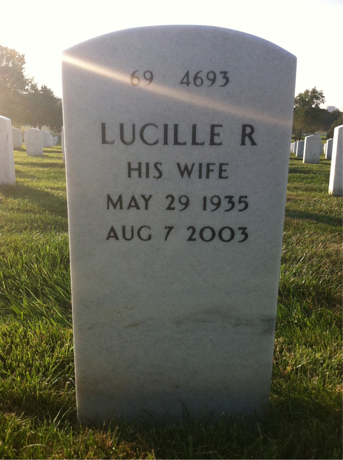 Back of headstone — James Kavanagh