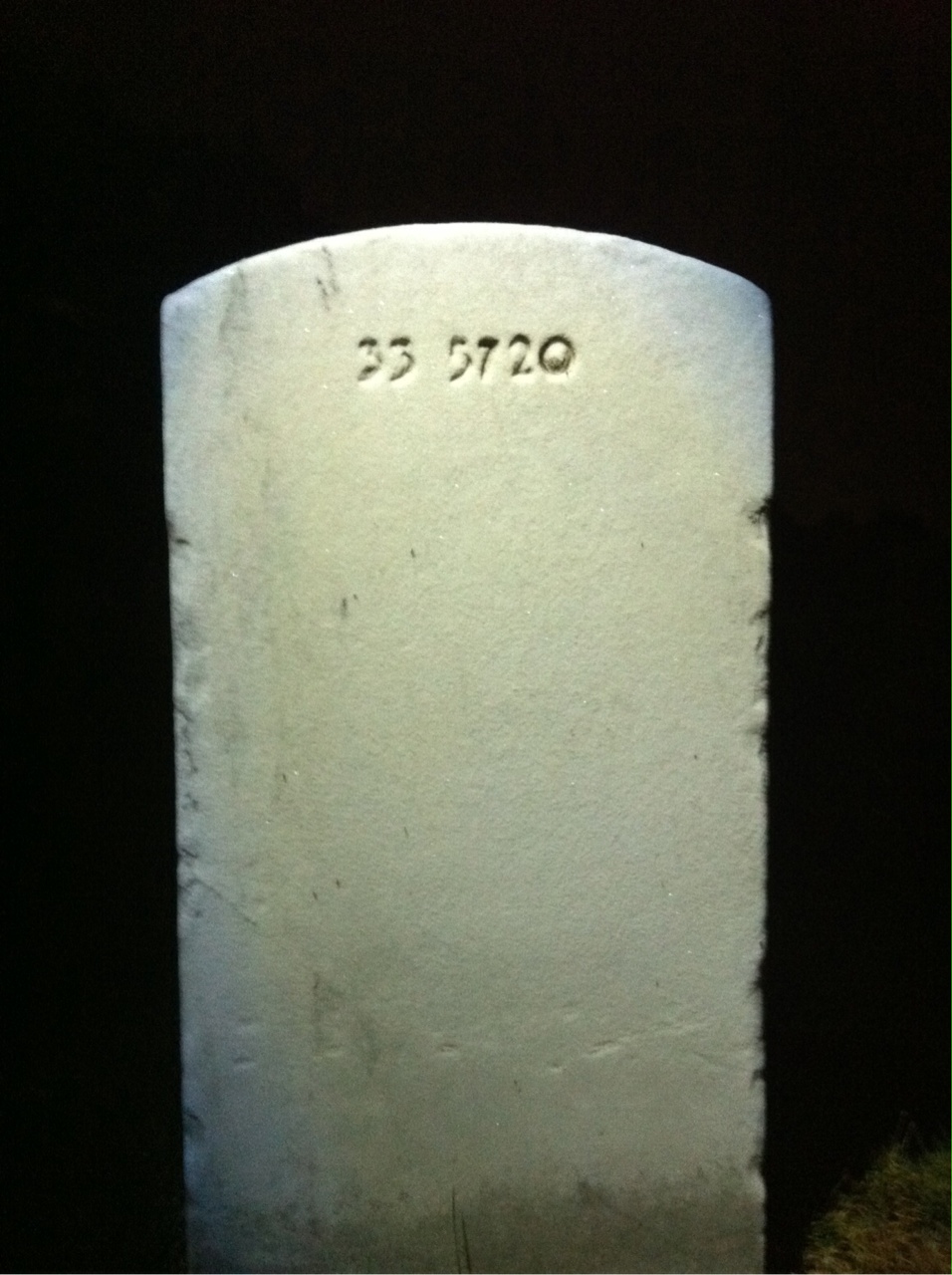 Back of headstone — Allan Munro
