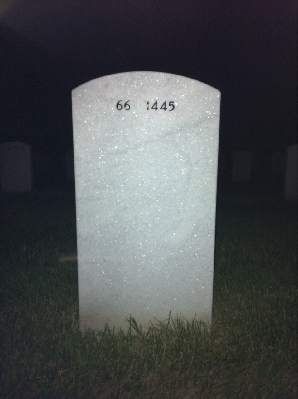 Back of headstone — Richard Crawford