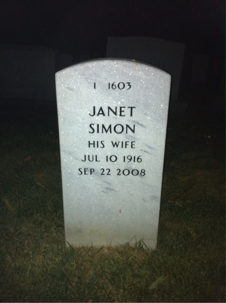 Back of headstone — Naphtali Meltzer