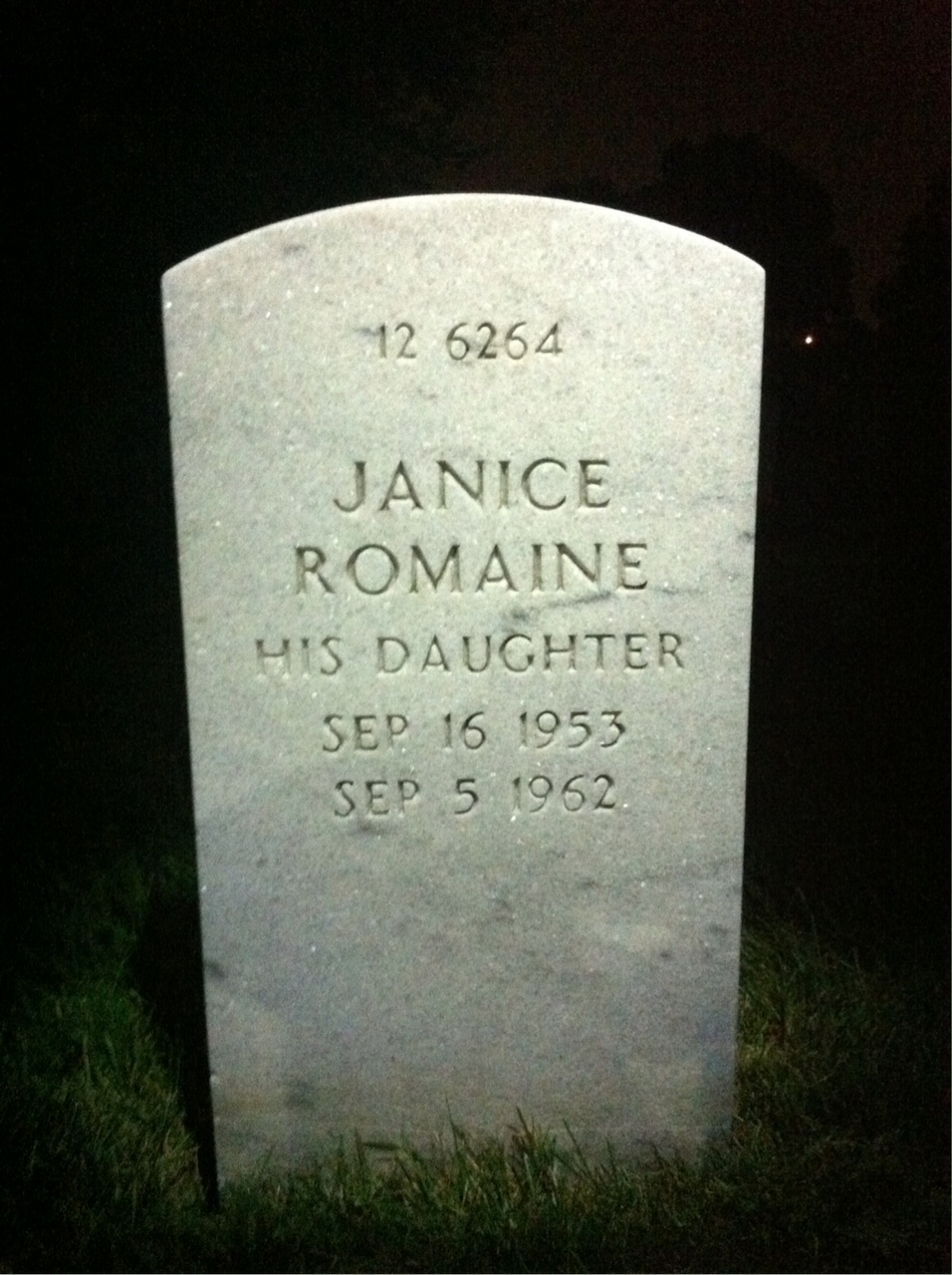 Back of headstone — Frederick C Jones