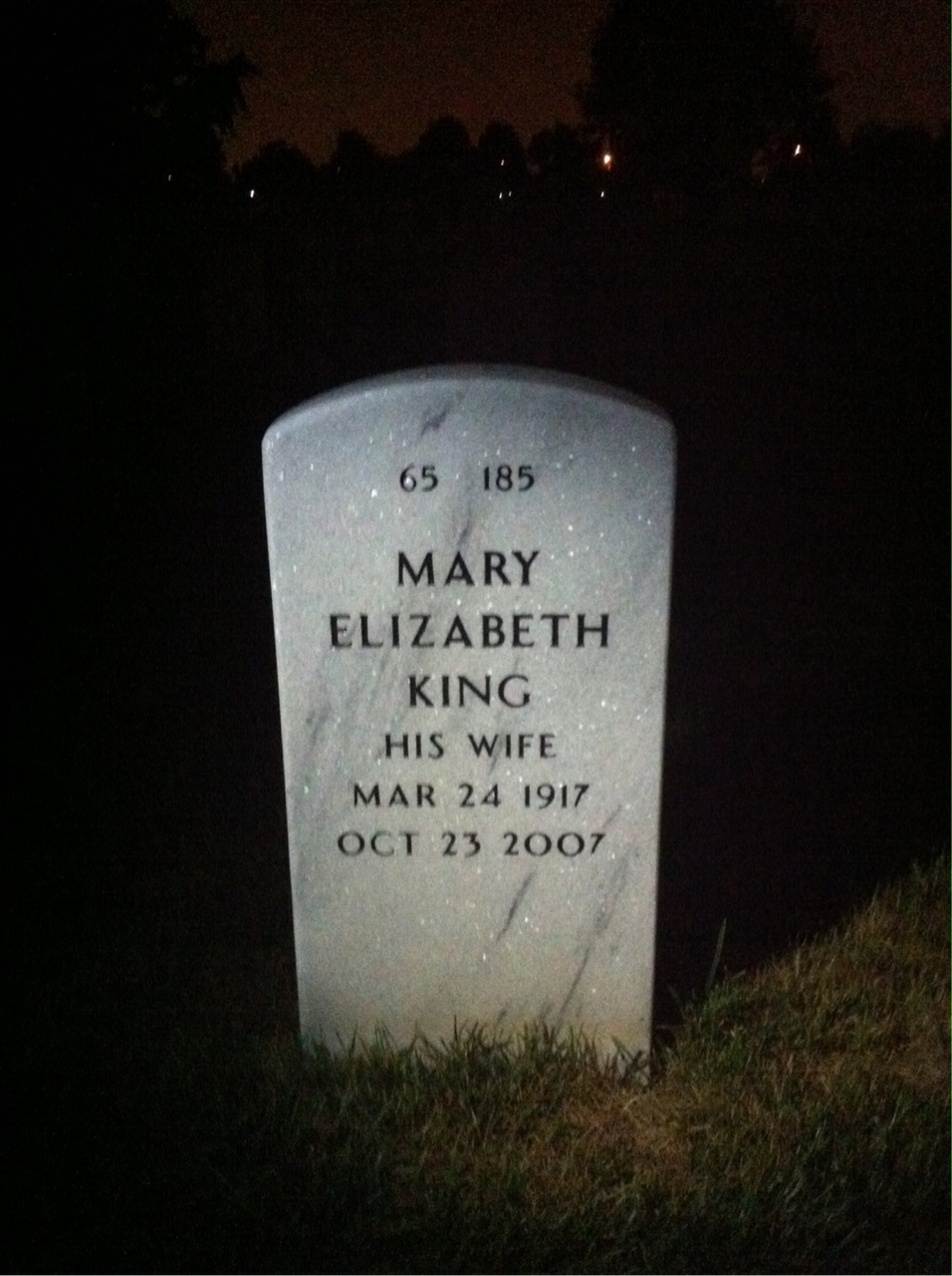 Back of headstone — Edward Hurley
