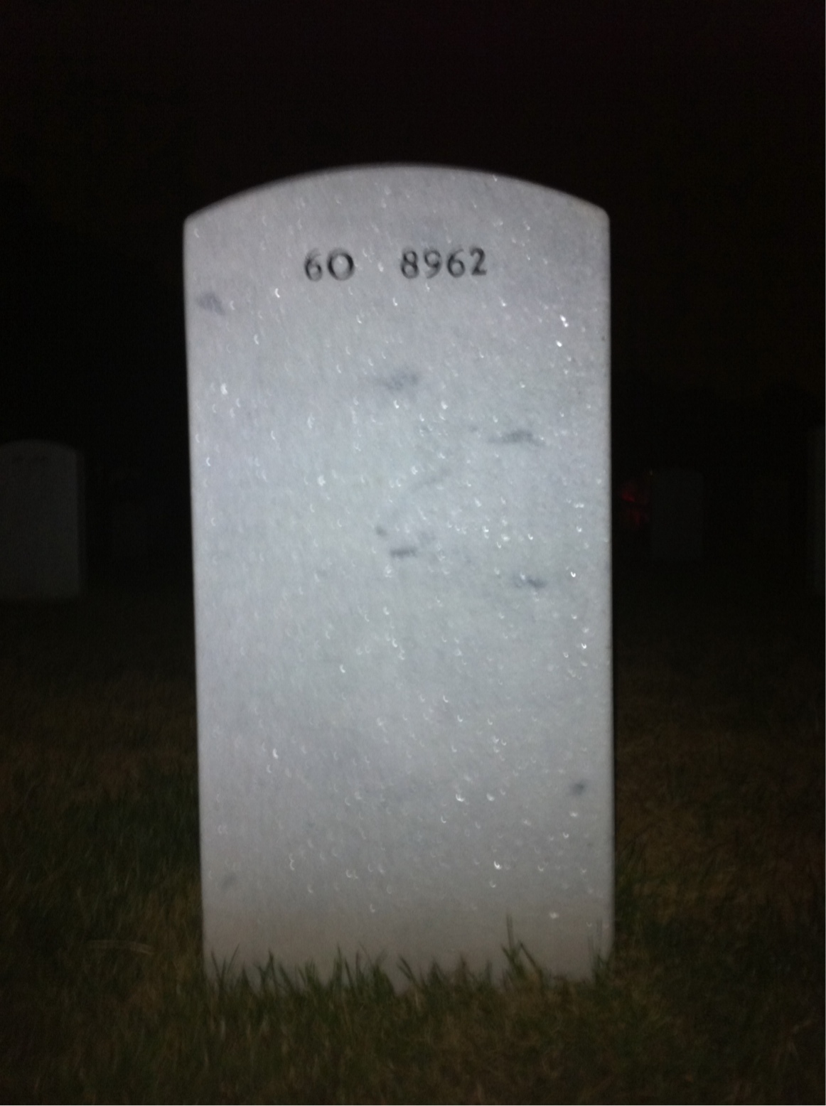Back of headstone — Robert Bell