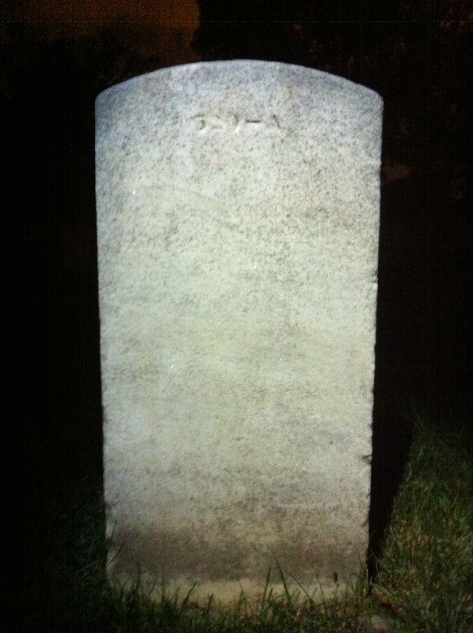 Back of headstone — Robert Morfing