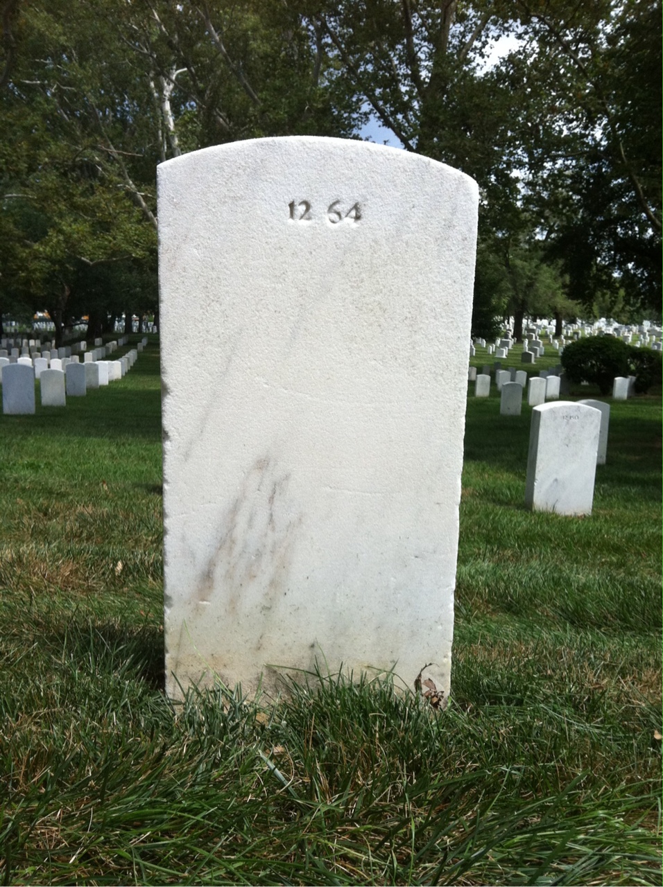 Back of headstone — Matilda Cox