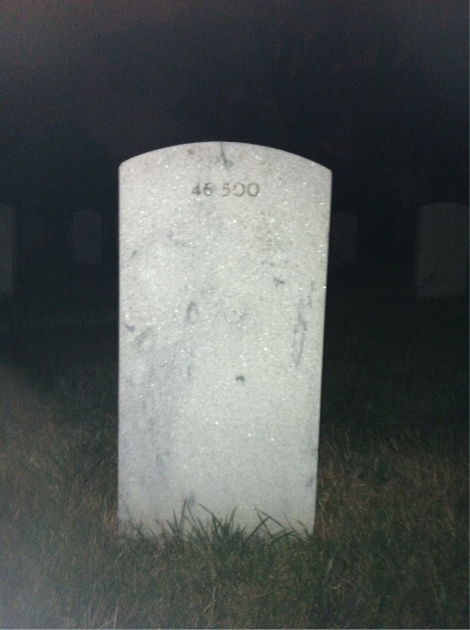Back of headstone — Georgia Myrick