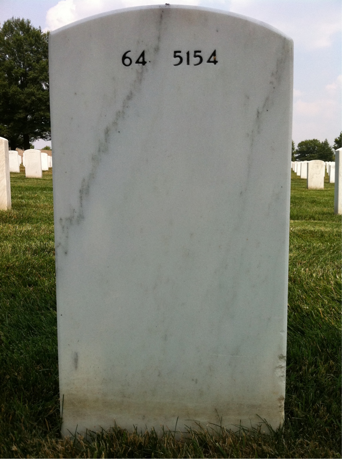 Back of headstone — Philip Doherty