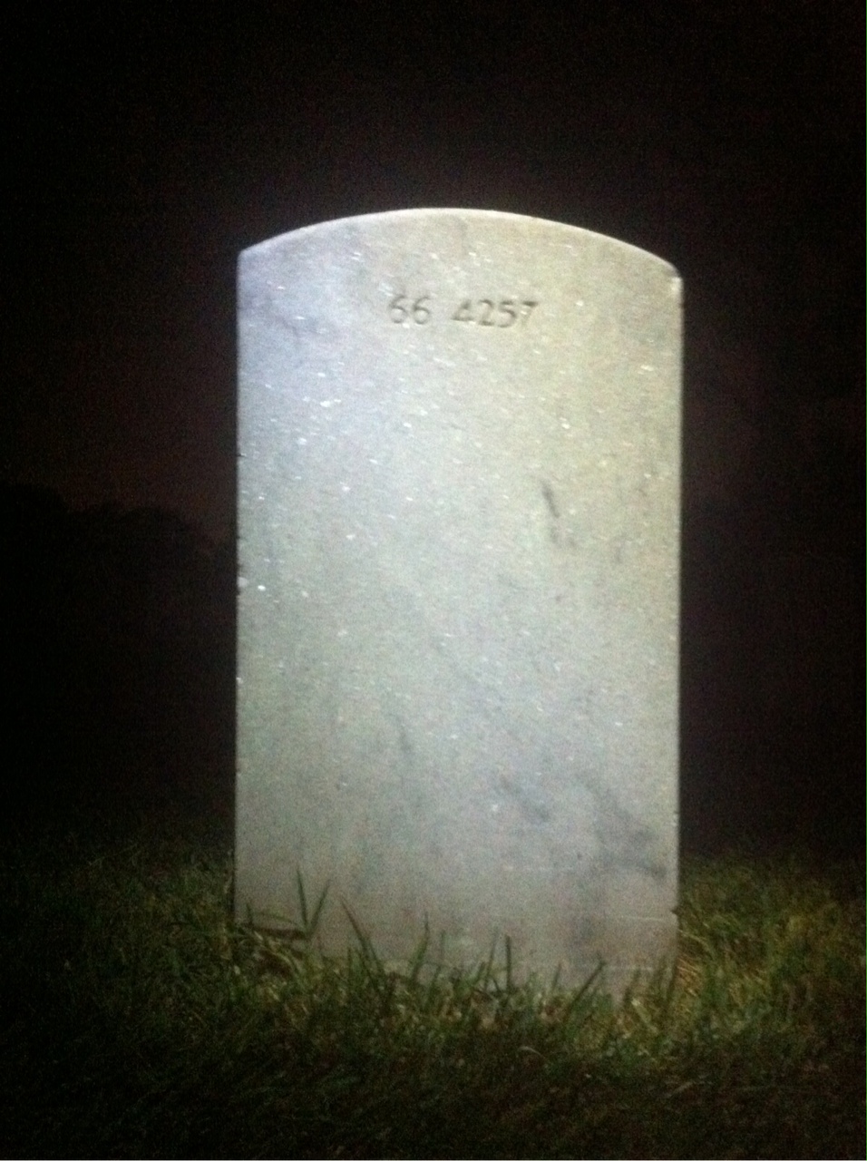 Back of headstone — William R Ferguson