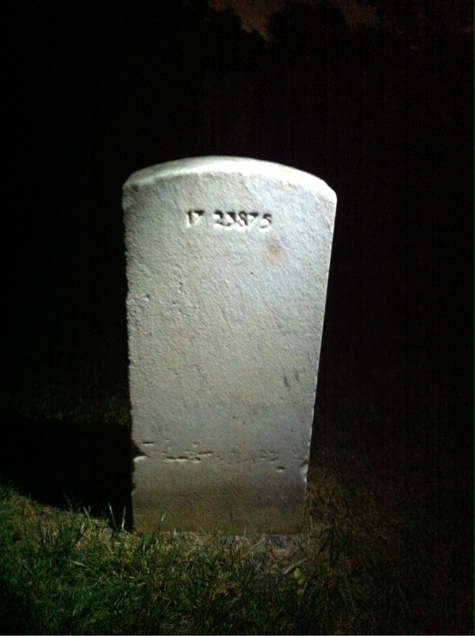 Back of headstone — Mary Murphy