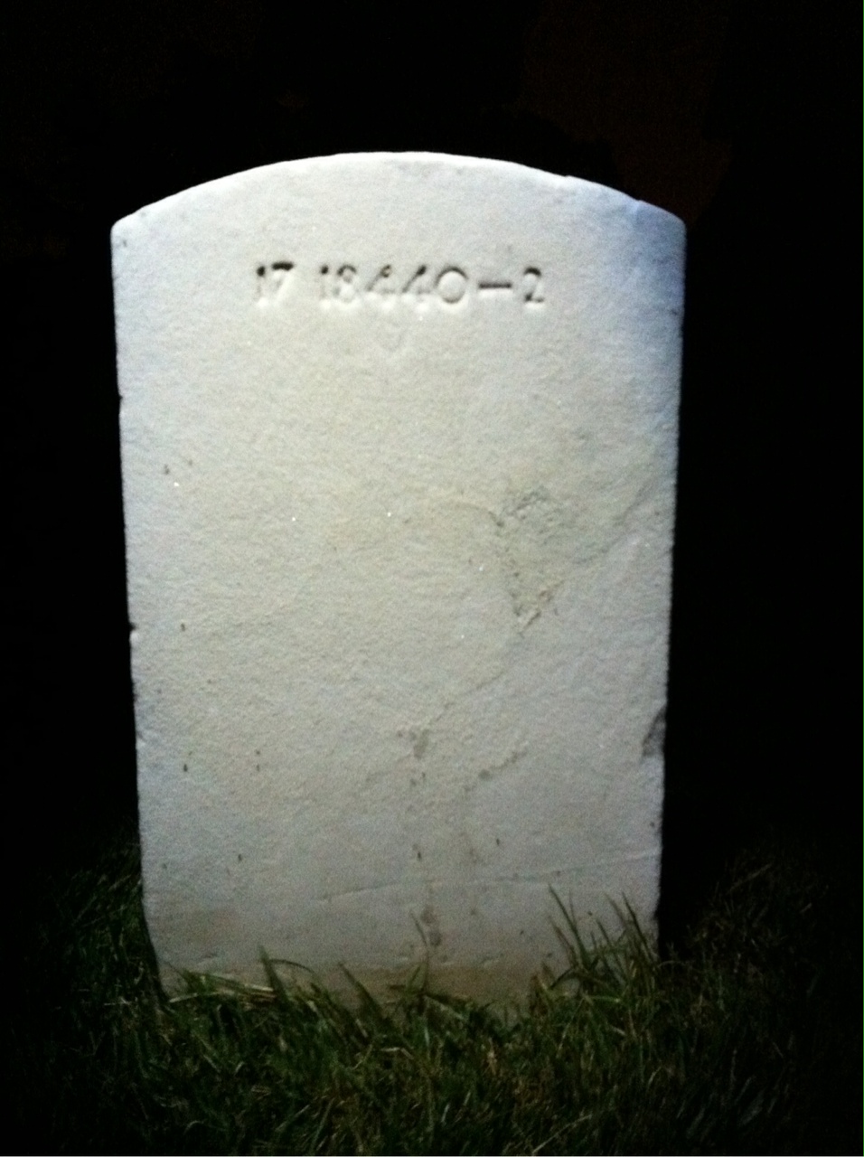 Back of headstone — Marcus Murphy