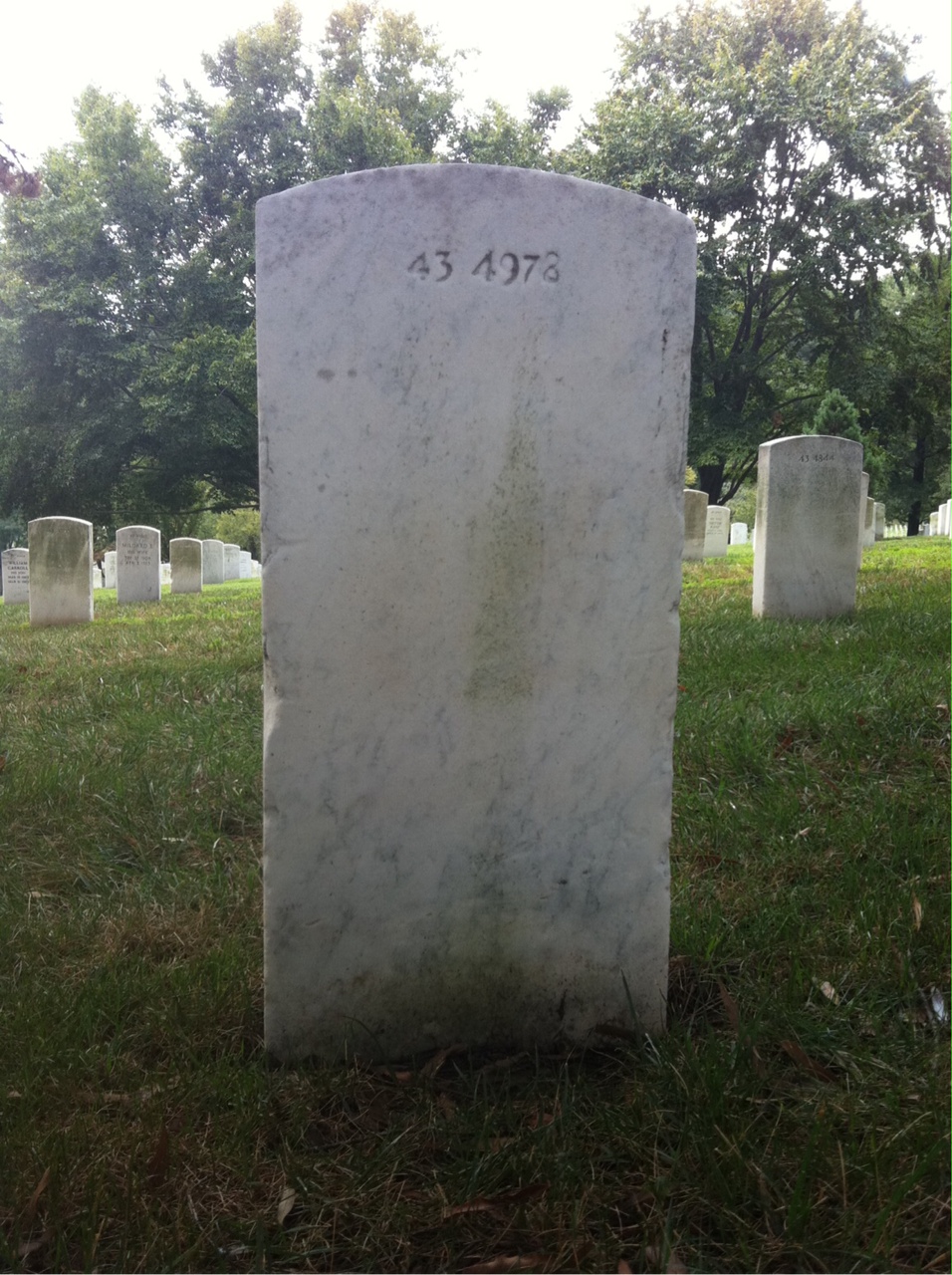 Back of headstone — Rita Moldovan