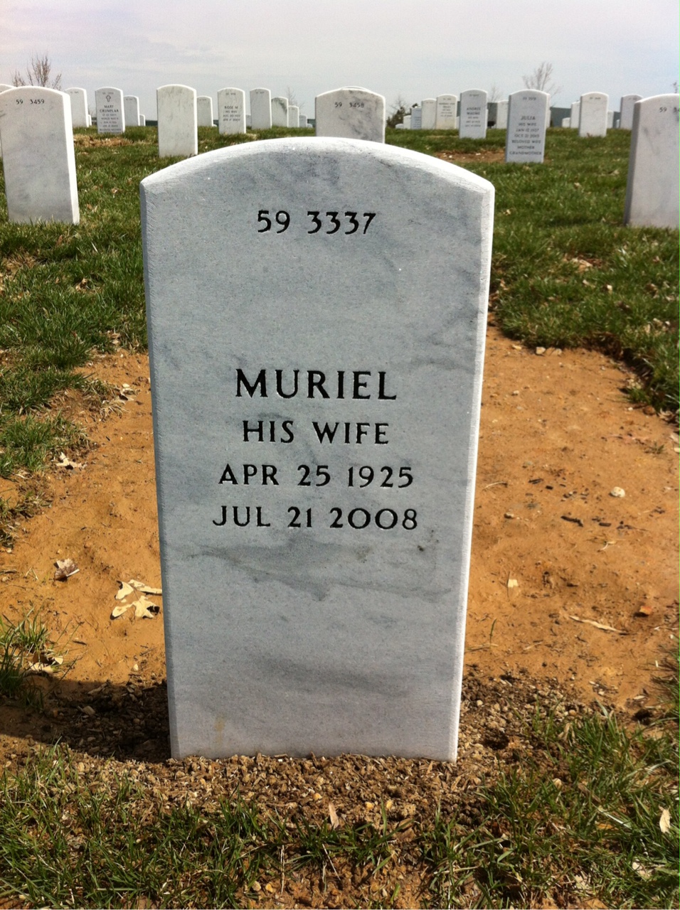 Back of headstone — Robert Fleischer