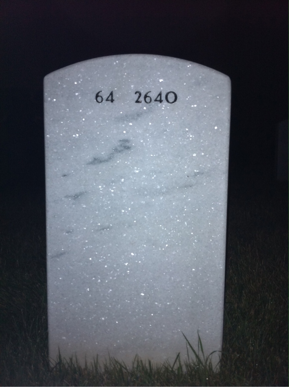 Back of headstone — Kenneth Facey