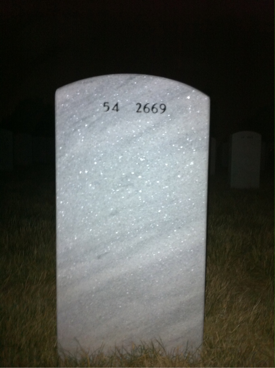 Back of headstone — Edward Hayes