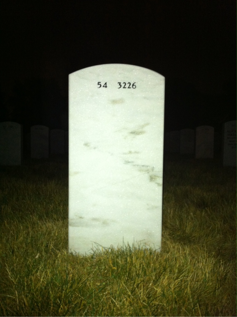 Back of headstone — Richard Stanford