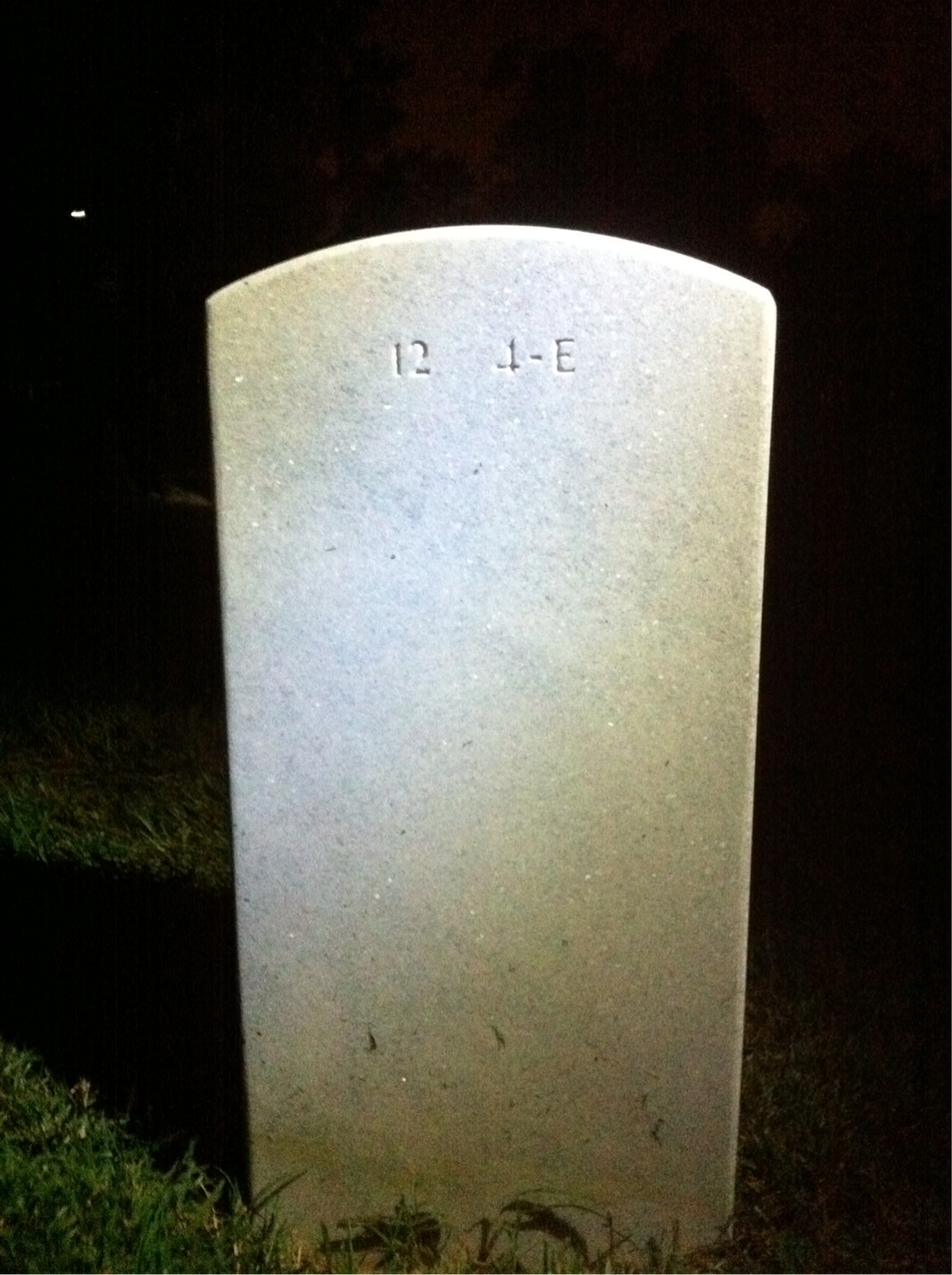Back of headstone — William Dick