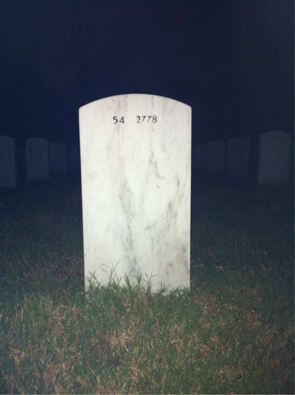 Back of headstone — Richard Webster