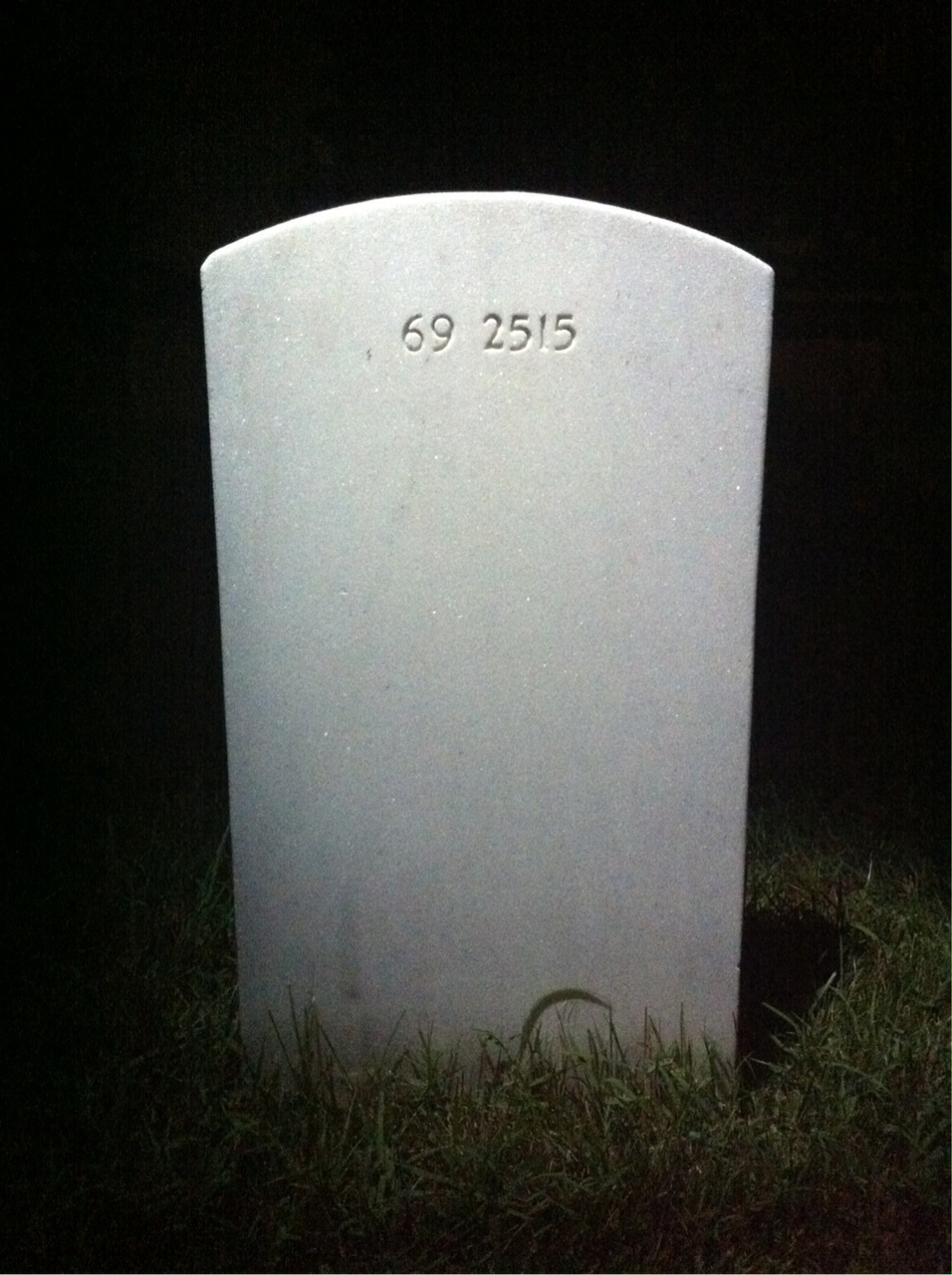 Back of headstone — William Murphy