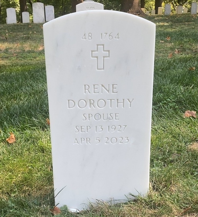 Back of headstone — John Rhodes