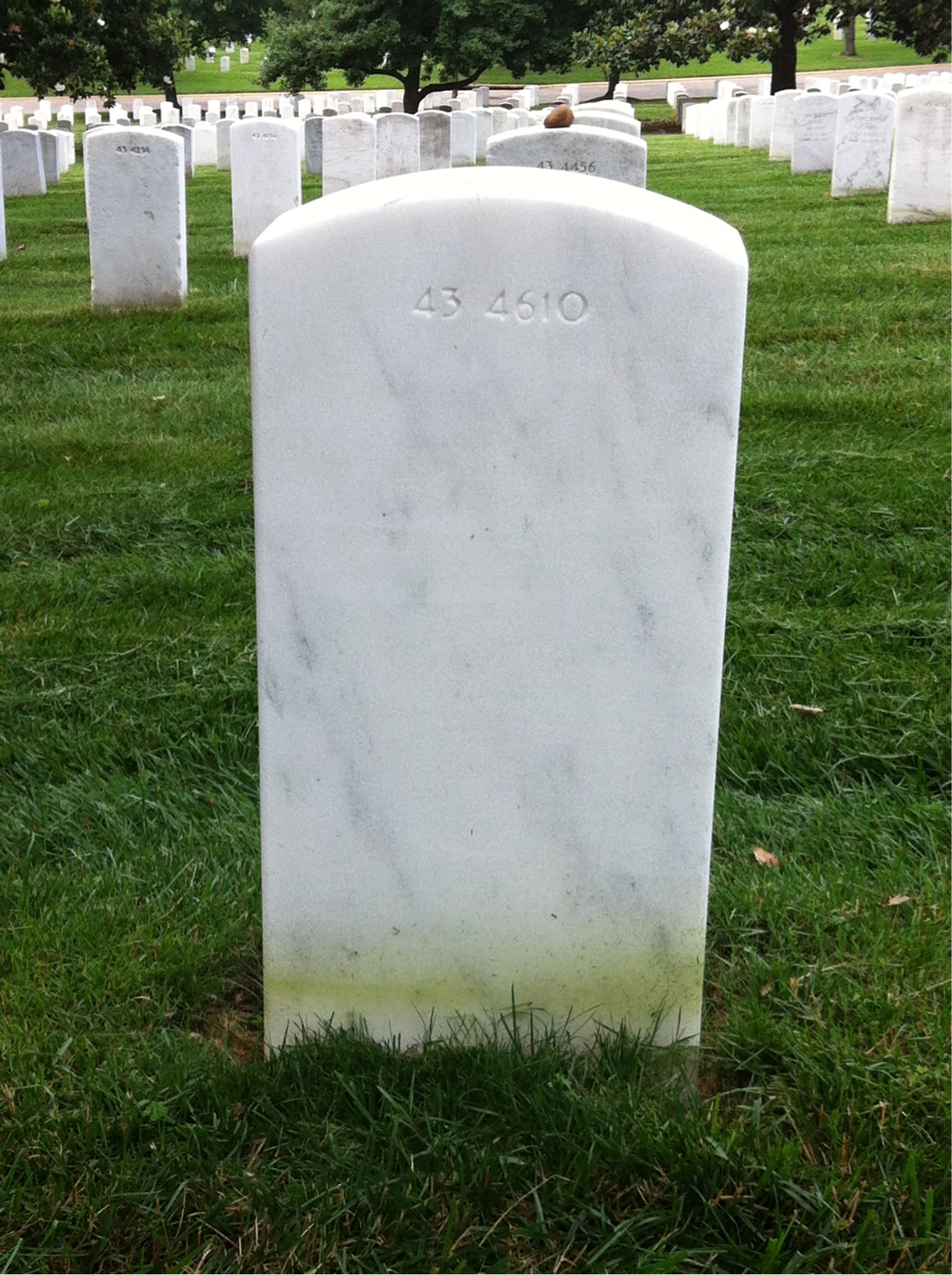 Back of headstone — Zane Edward Finkelstein