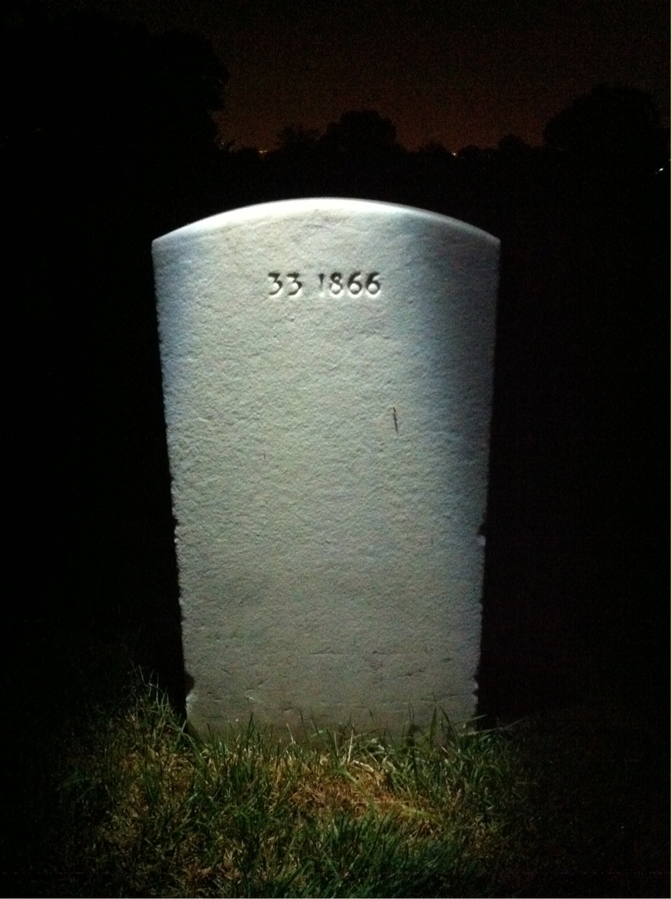 Back of headstone — Helen Arter