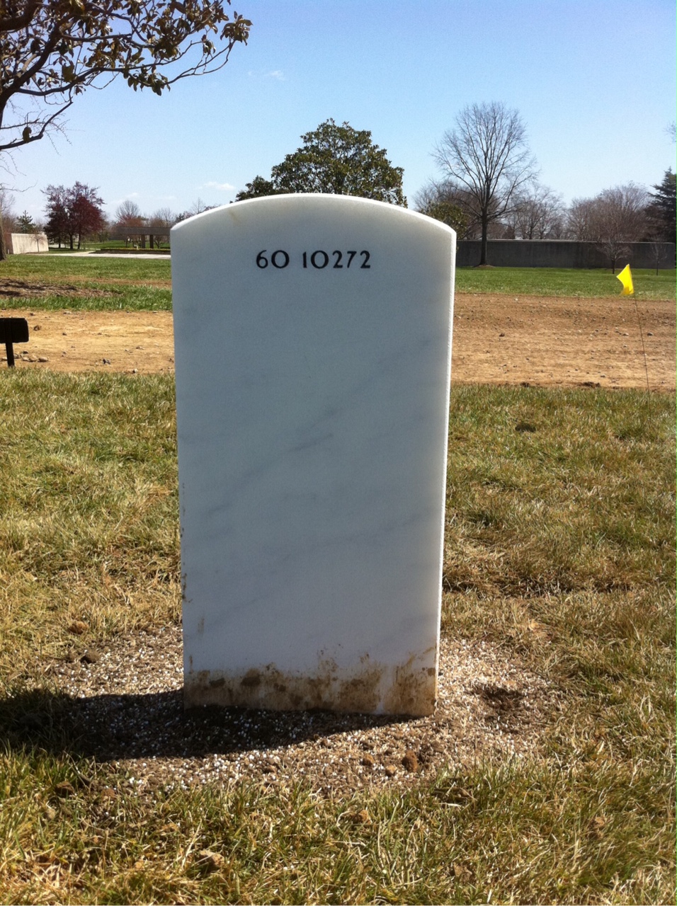 Back of headstone — Shawn Adolphus