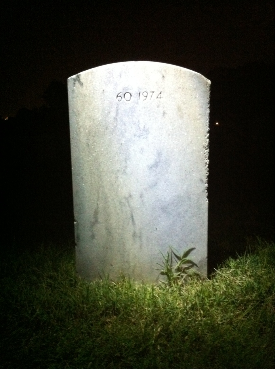Back of headstone — Robert Morris