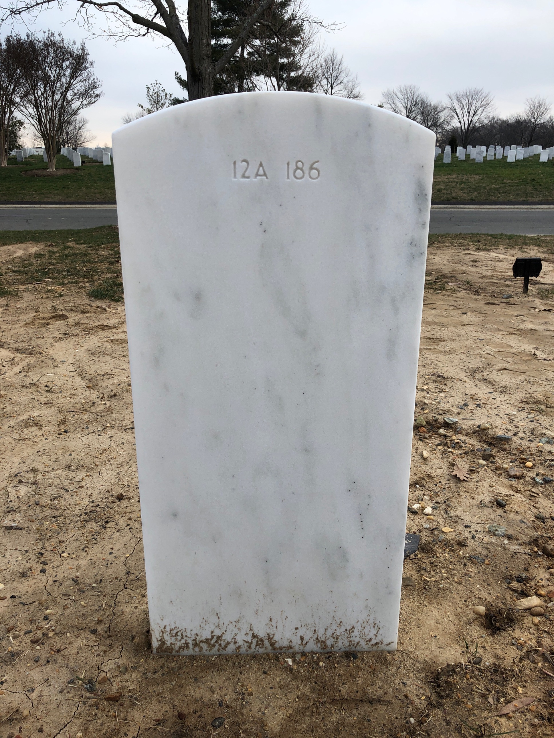 Back of headstone — Werner Frederick Rebstock