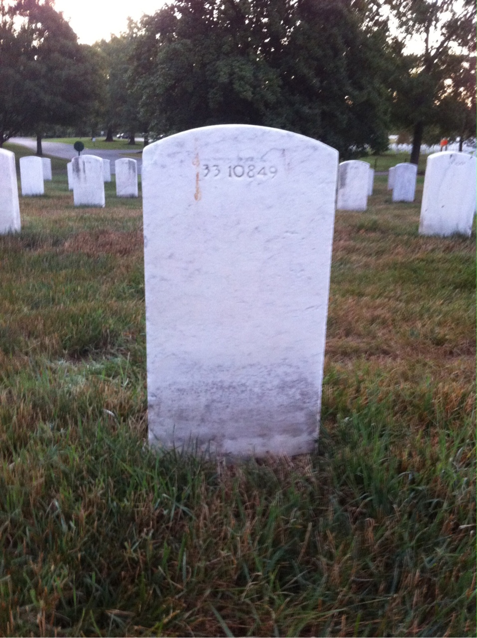 Back of headstone — Robinette Alexander
