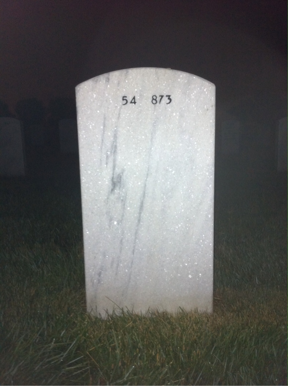 Back of headstone — Donald Walker