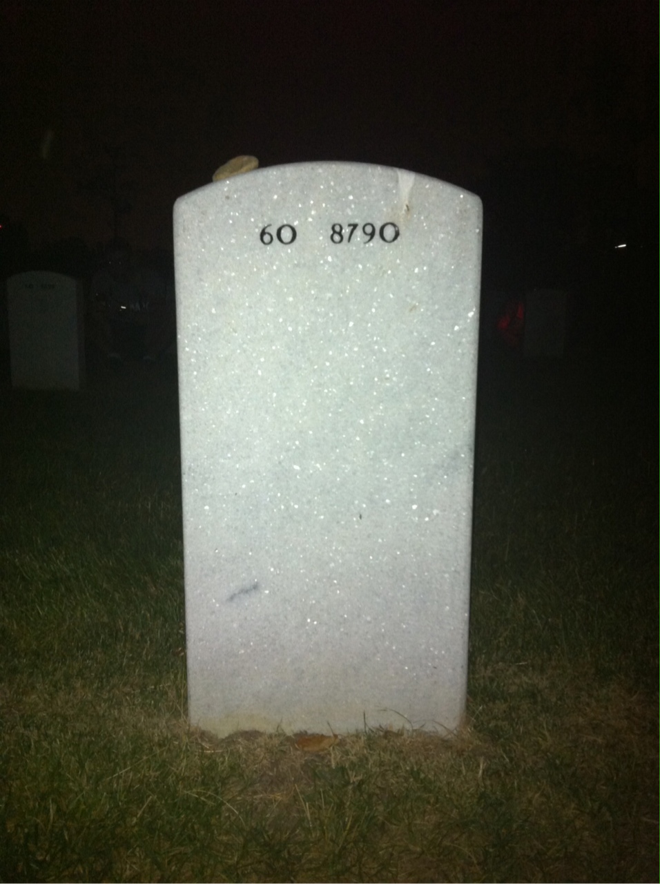Back of headstone — John Kuspa
