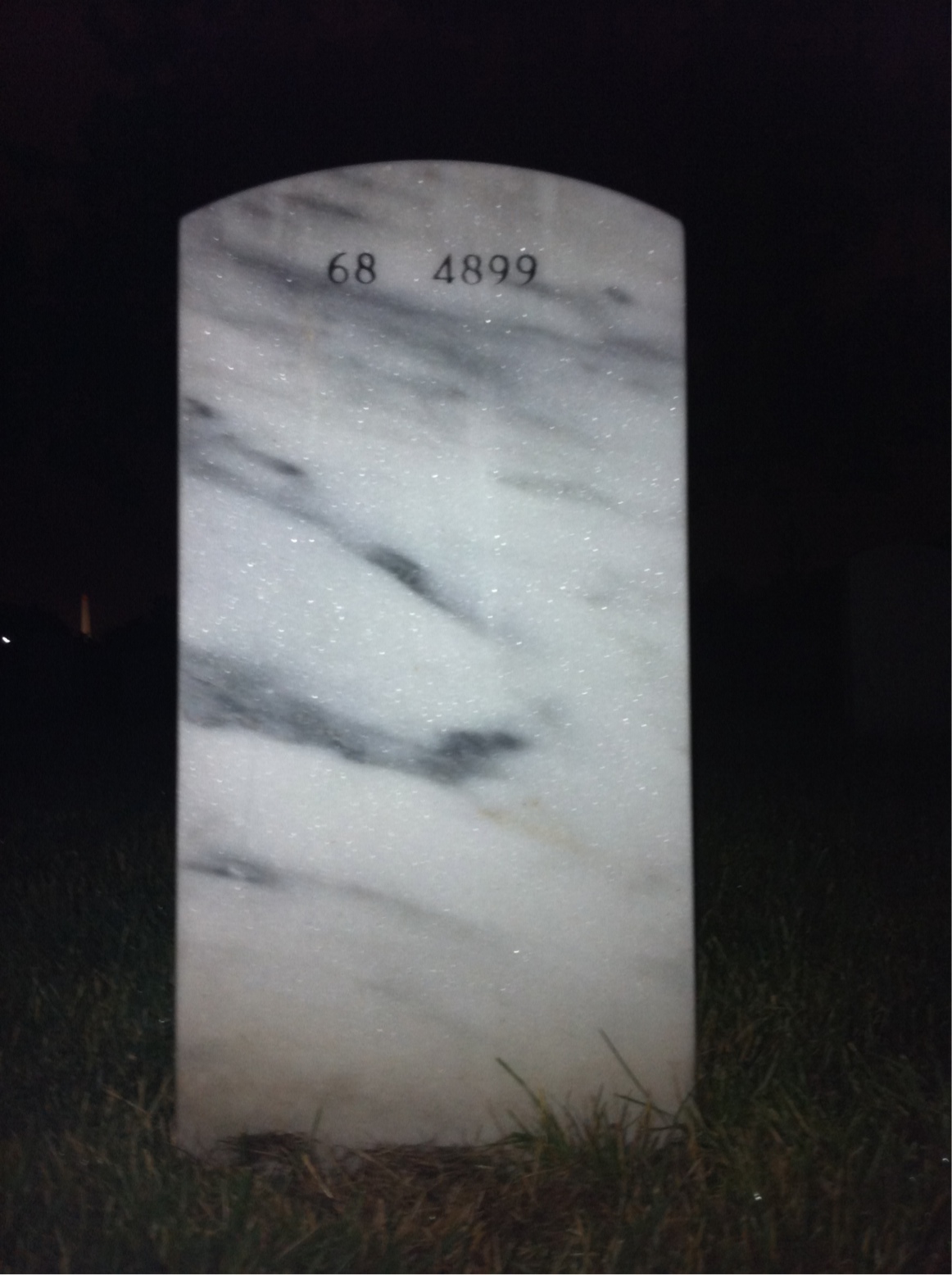 Back of headstone — Bobby Ogle