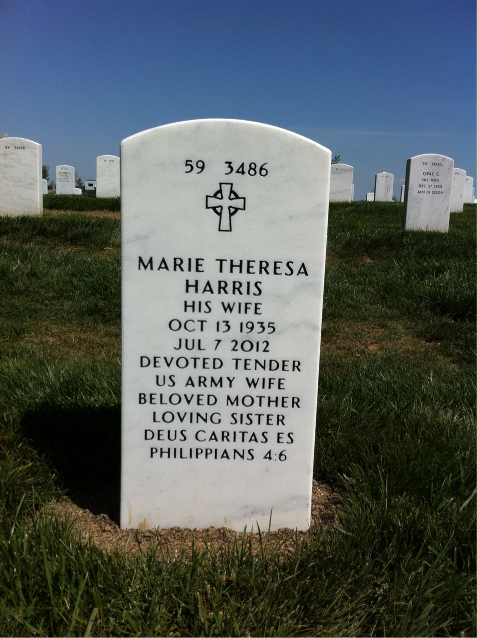 Back of headstone — Philip Sobocinski
