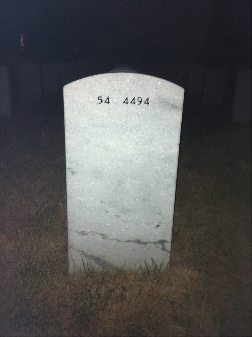 Back of headstone — Heinz Nolte