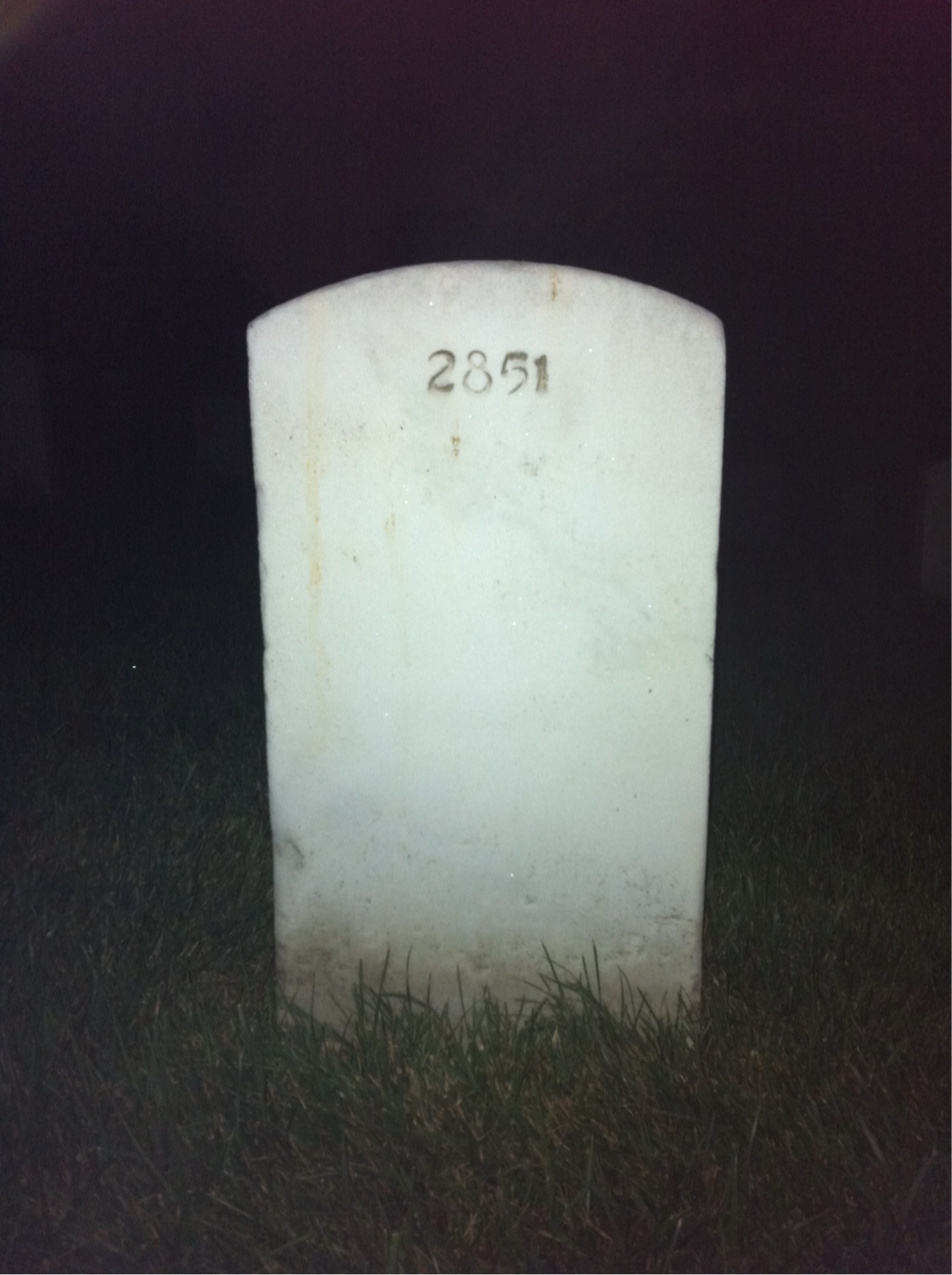 Back of headstone — Wallace Moessner