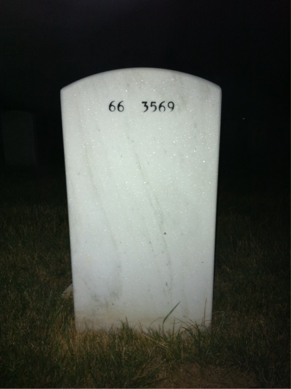 Back of headstone — George Robertson