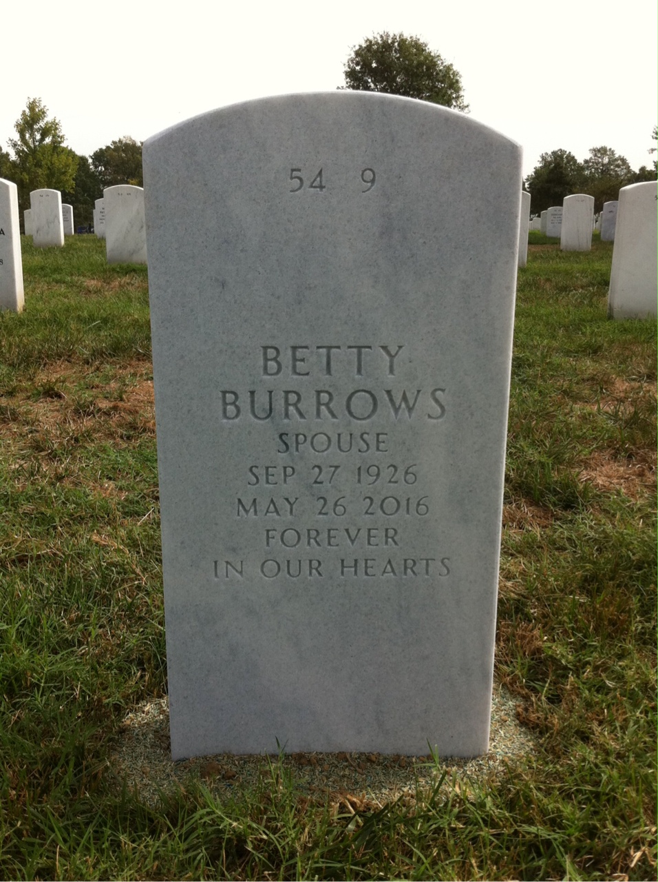 Back of headstone — Victor Daumit
