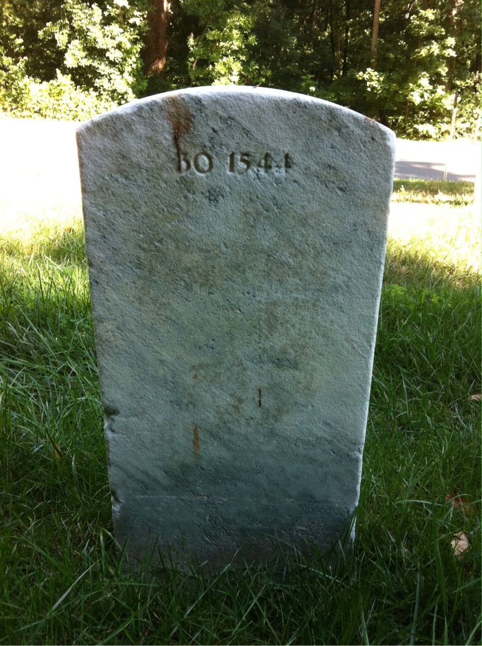 Back of headstone — Daisey Atkins