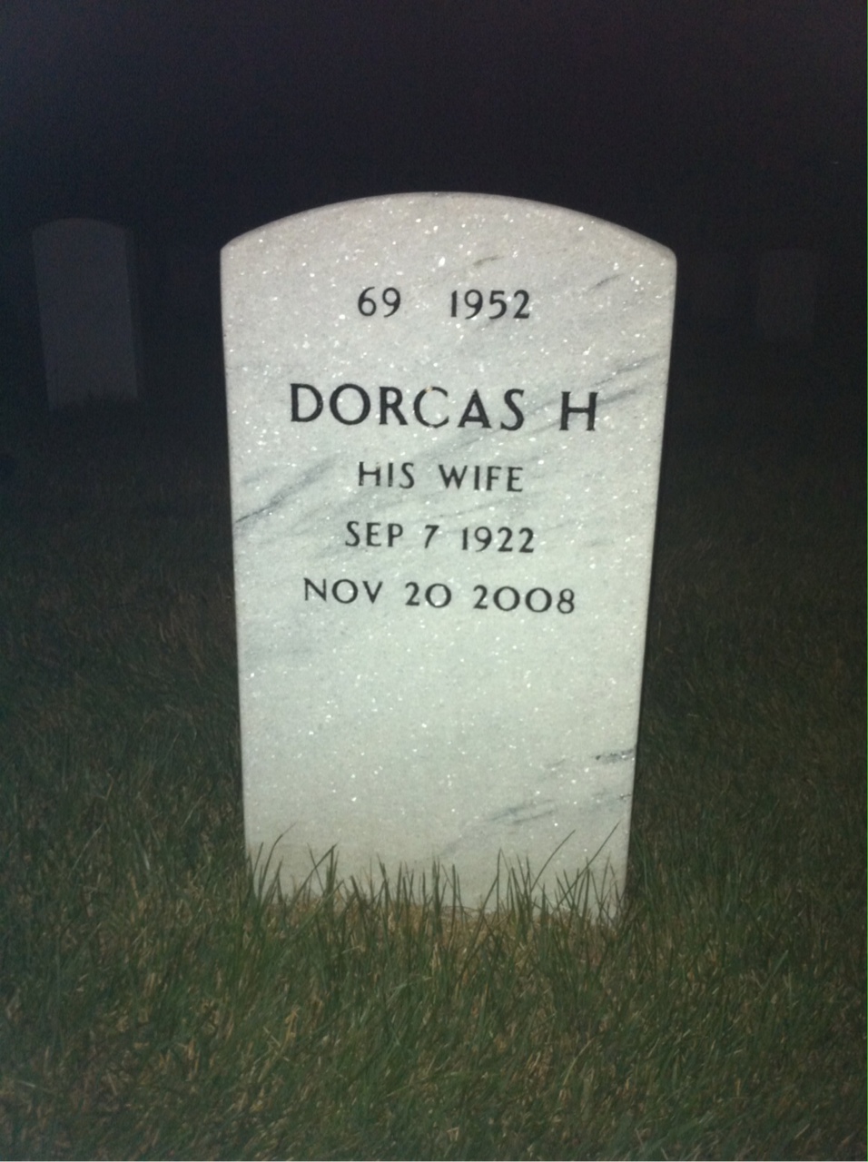 Back of headstone — Charles Haltom