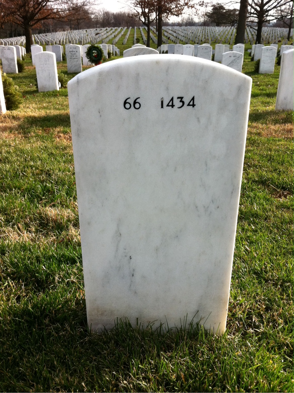 Back of headstone — Jessie Allen