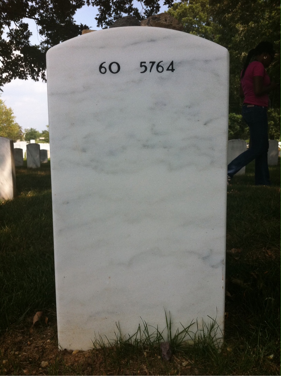 Back of headstone — Matthew Aaron Tooker