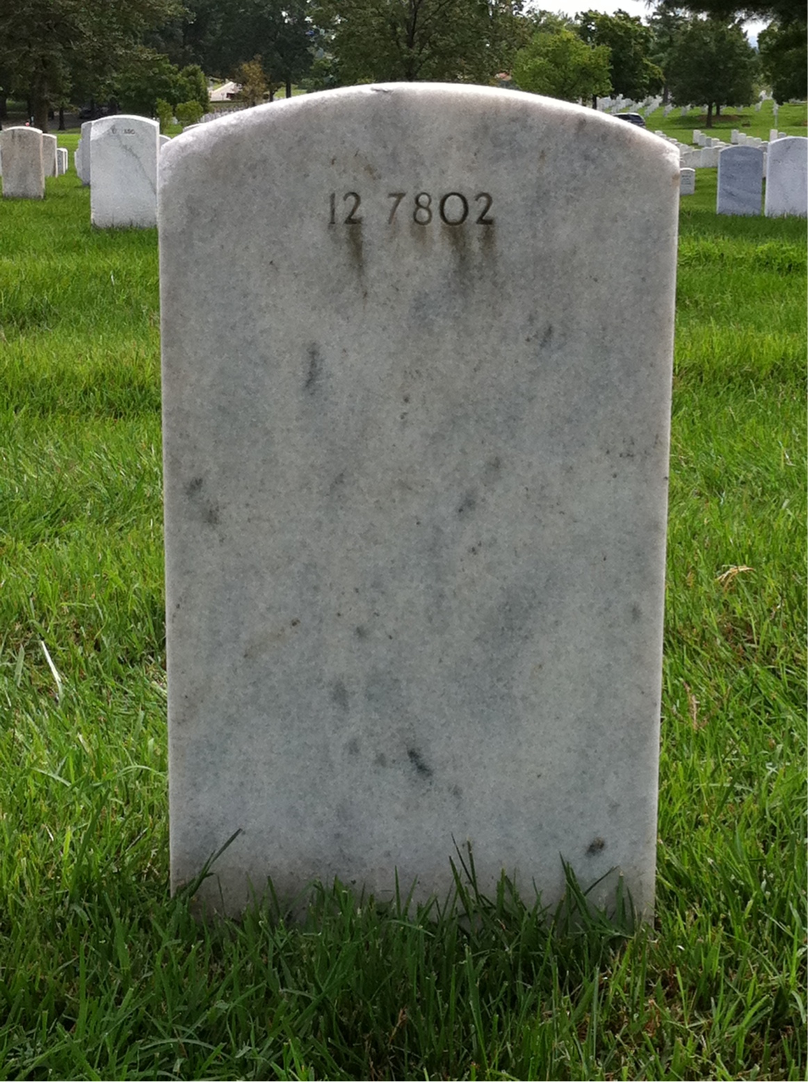 Back of headstone — Mary Mooney