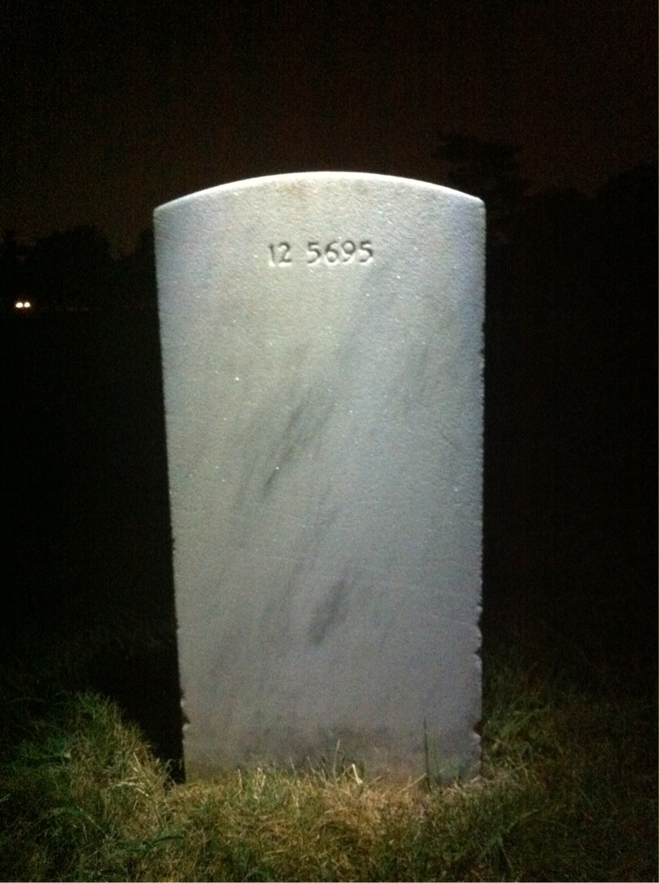 Back of headstone — Frederick Bader