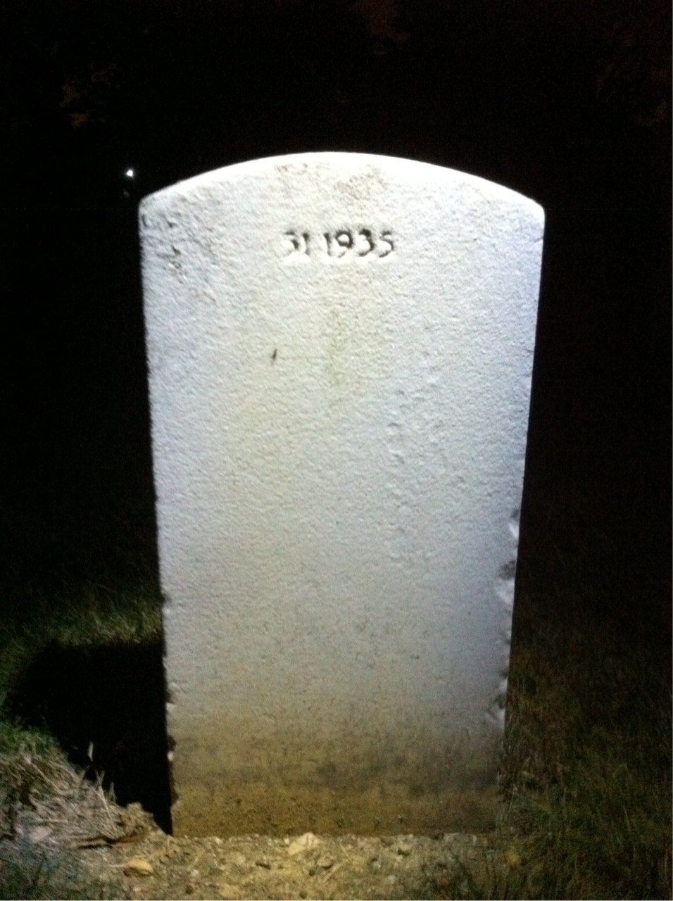Back of headstone — Philip Beggans