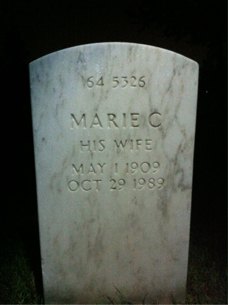 Back of headstone — Joseph Akulis