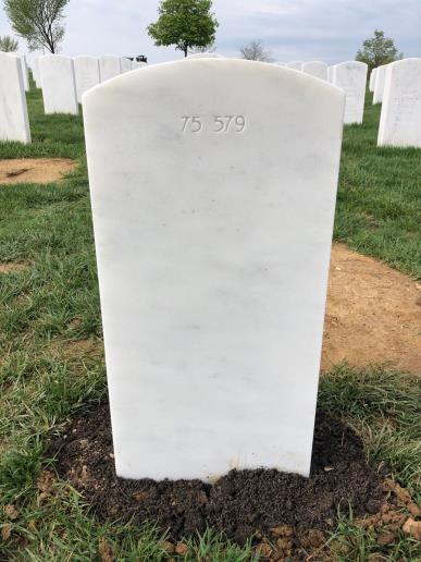 Back of headstone — William J Isenhour