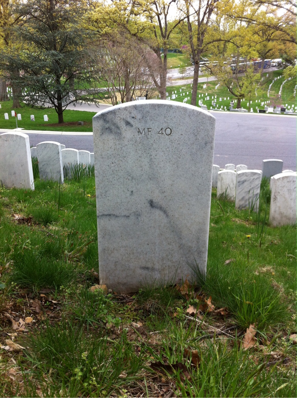 Back of headstone — Robert Biederman