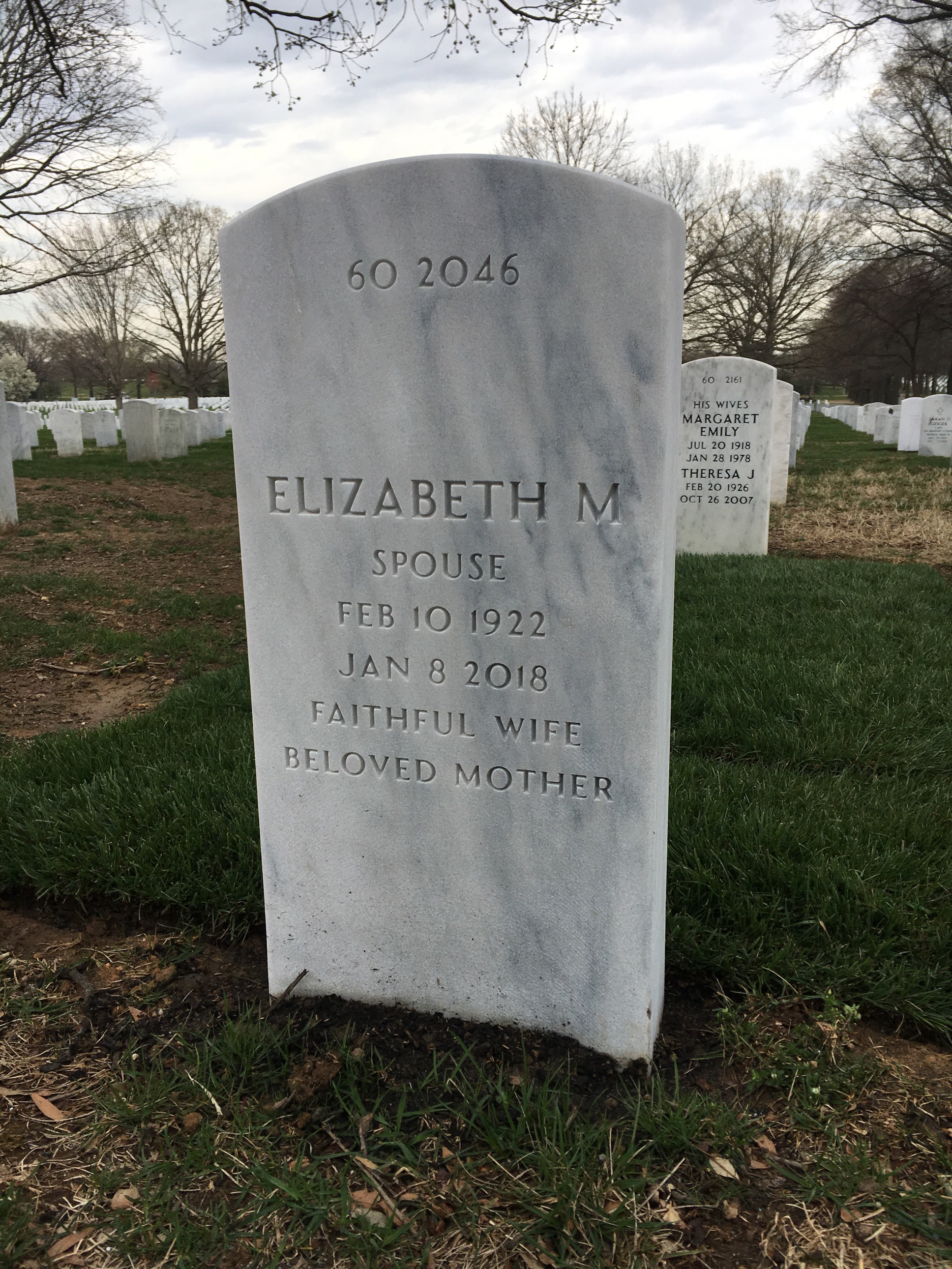 Back of headstone — Willie P Wyman