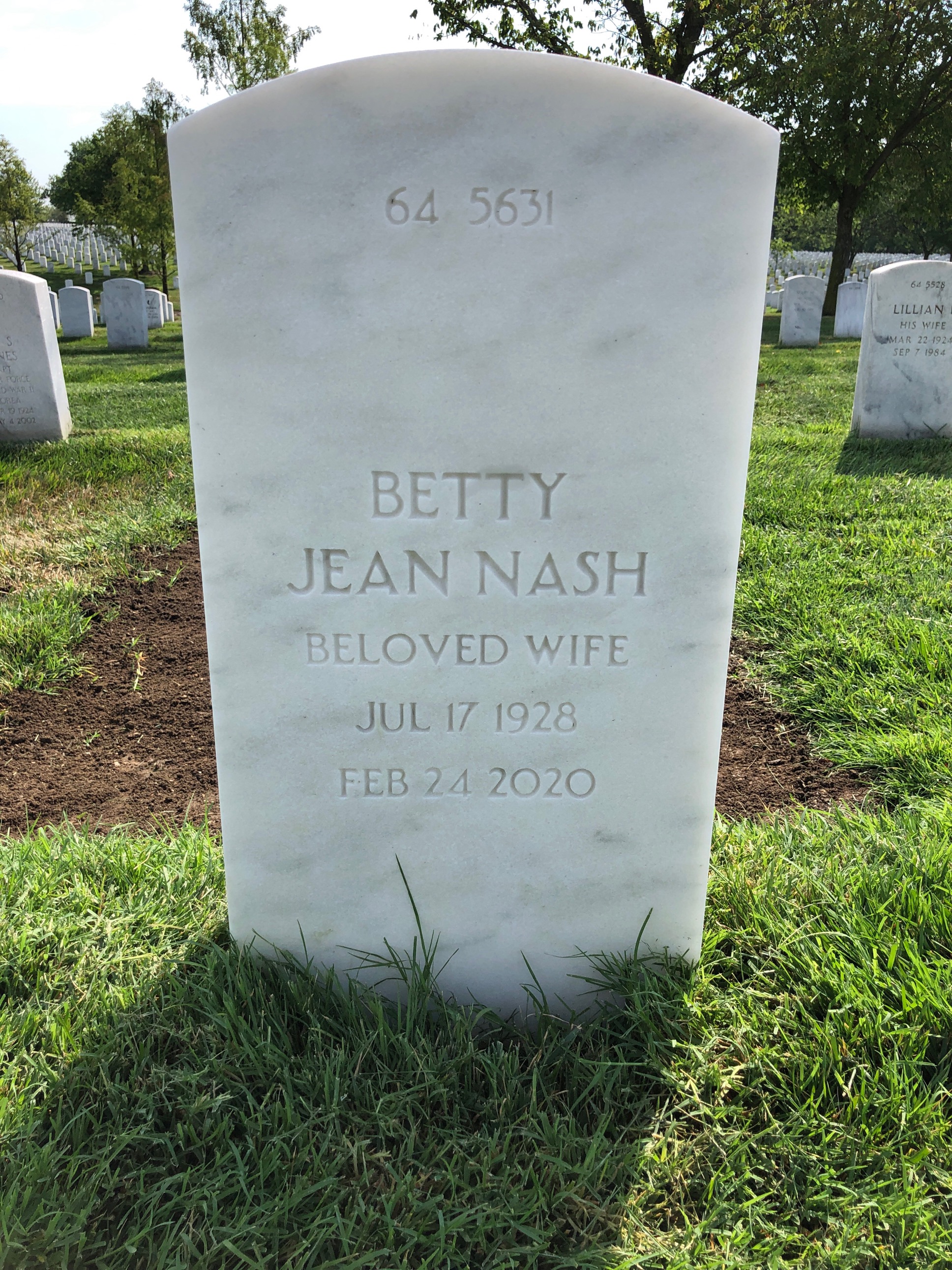 Back of headstone — William Feek