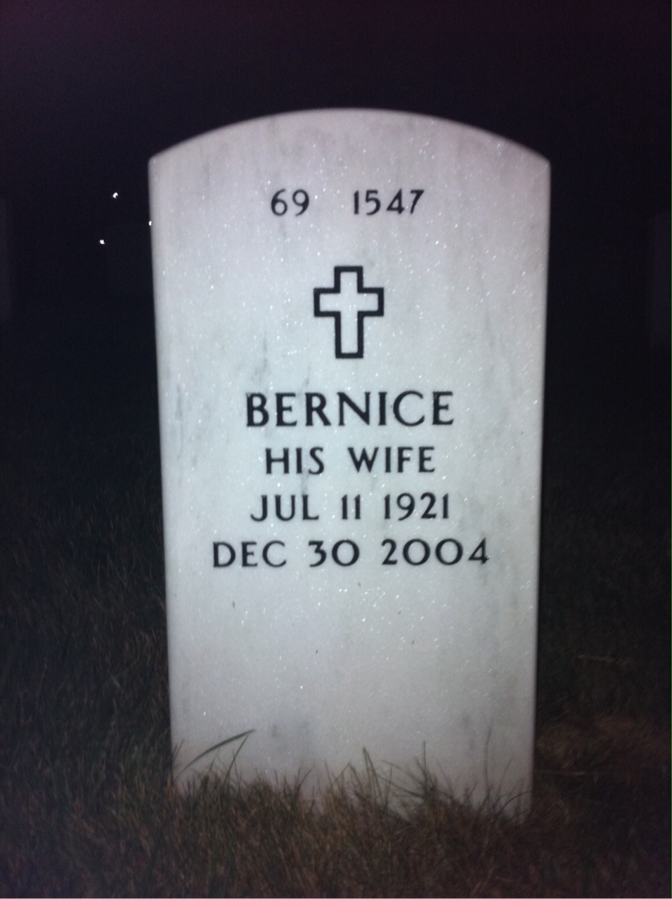 Back of headstone — Michael Dandar